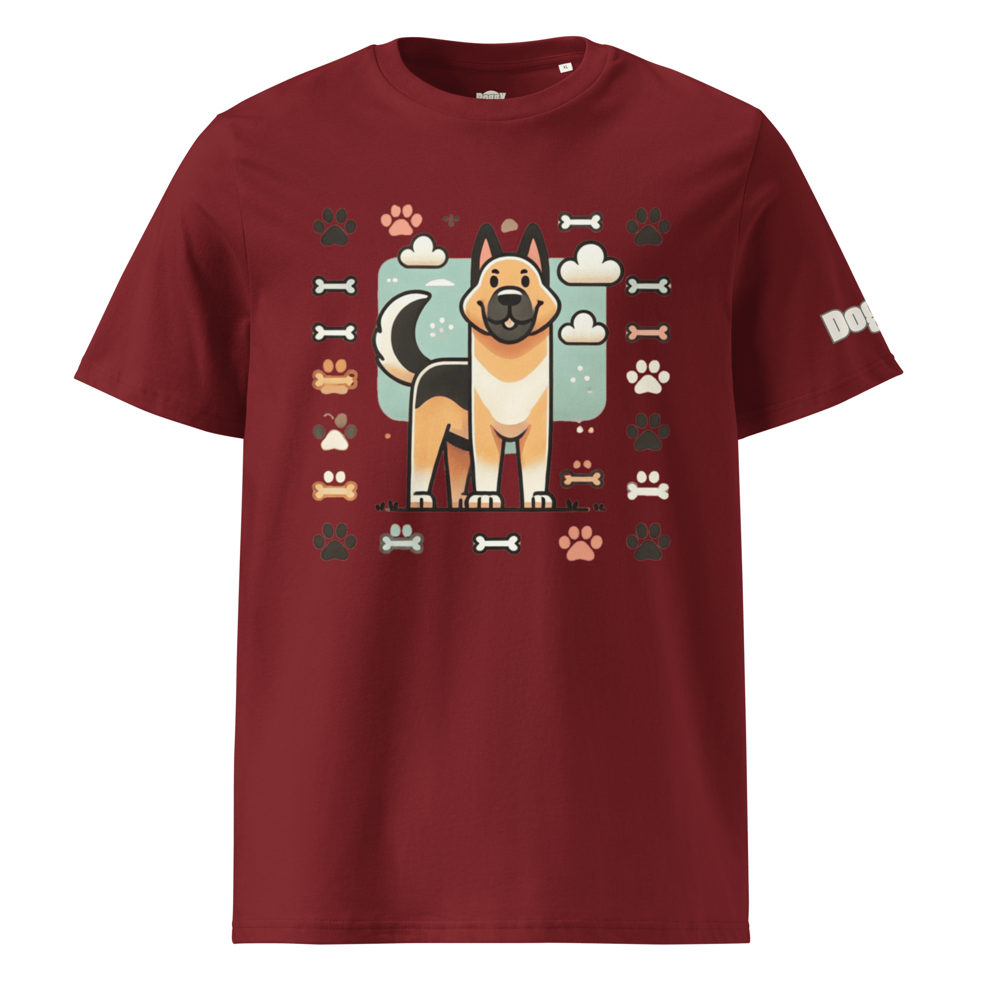 T-shirt unisexe en coton biologique - Collection Berger Allemand - Doggy Trend