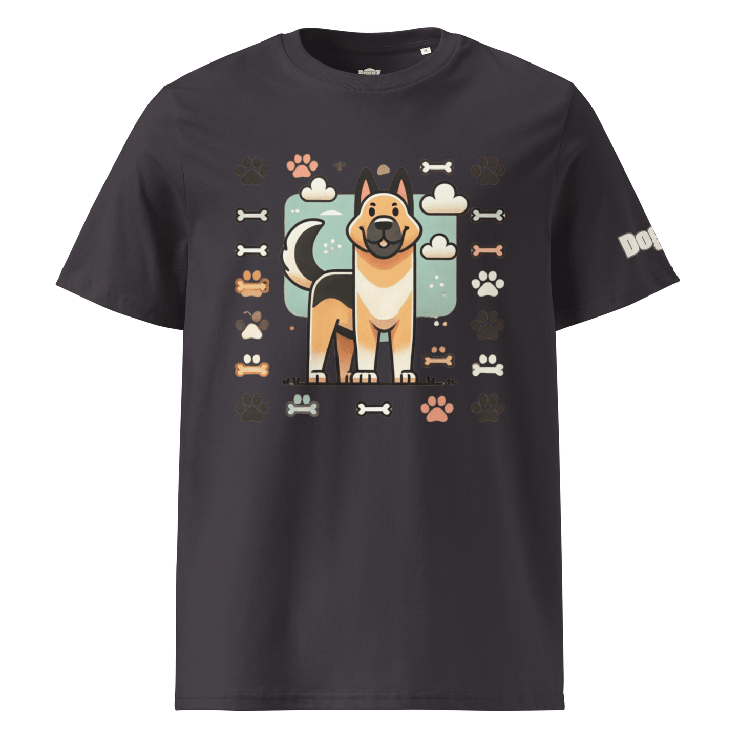 T-shirt unisexe en coton biologique - Collection Berger Allemand - Doggy Trend