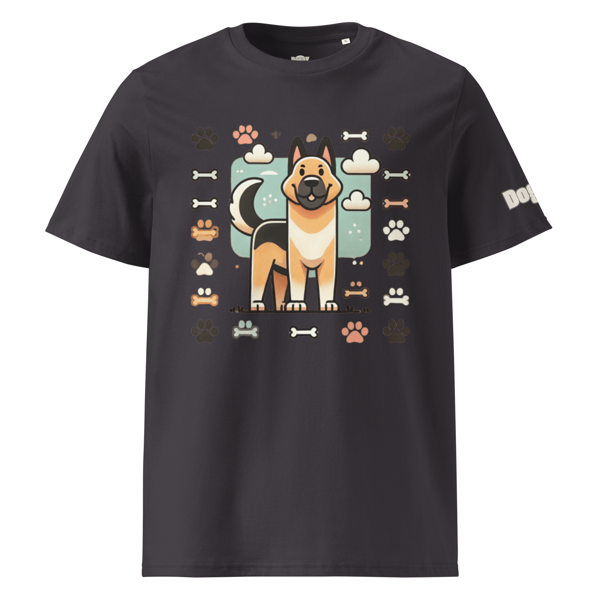 T-shirt unisexe en coton biologique - Collection Berger Allemand - Doggy Trend