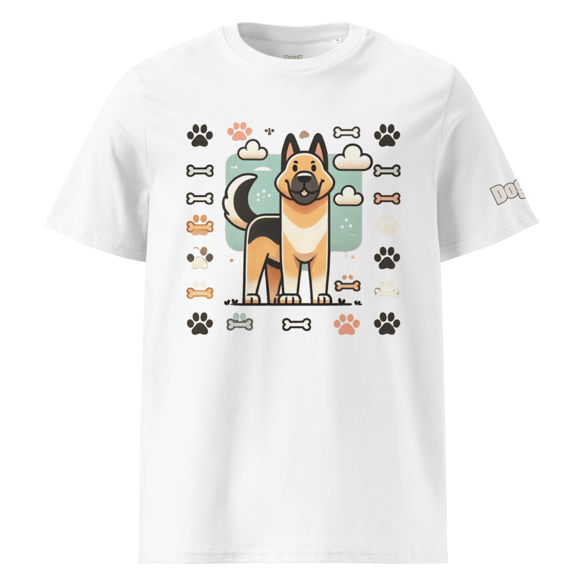 T-shirt unisexe en coton biologique - Collection Berger Allemand - Doggy Trend