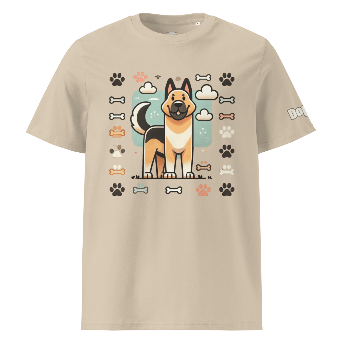 T-shirt unisexe en coton biologique - Collection Berger Allemand - Doggy Trend