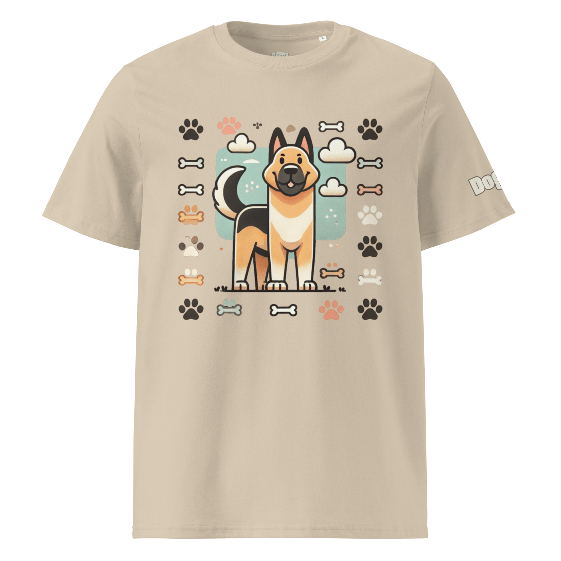 T-shirt unisexe en coton biologique - Collection Berger Allemand - Doggy Trend