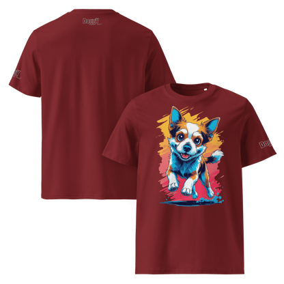 T-shirt unisexe en coton biologique - Collection Berger Australien - Doggy Trend
