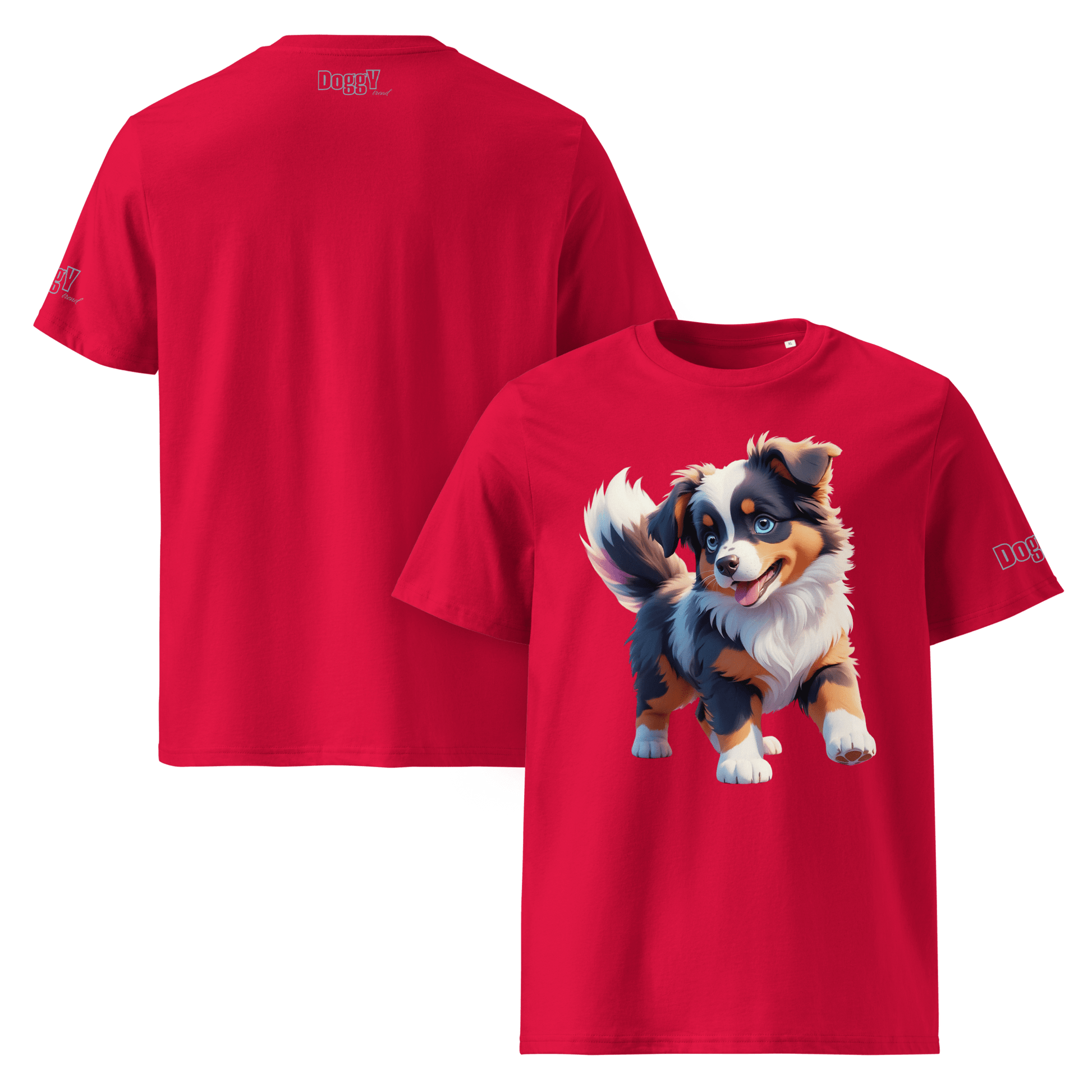 T-shirt unisexe en coton biologique - Collection Berger Australien - Doggy Trend