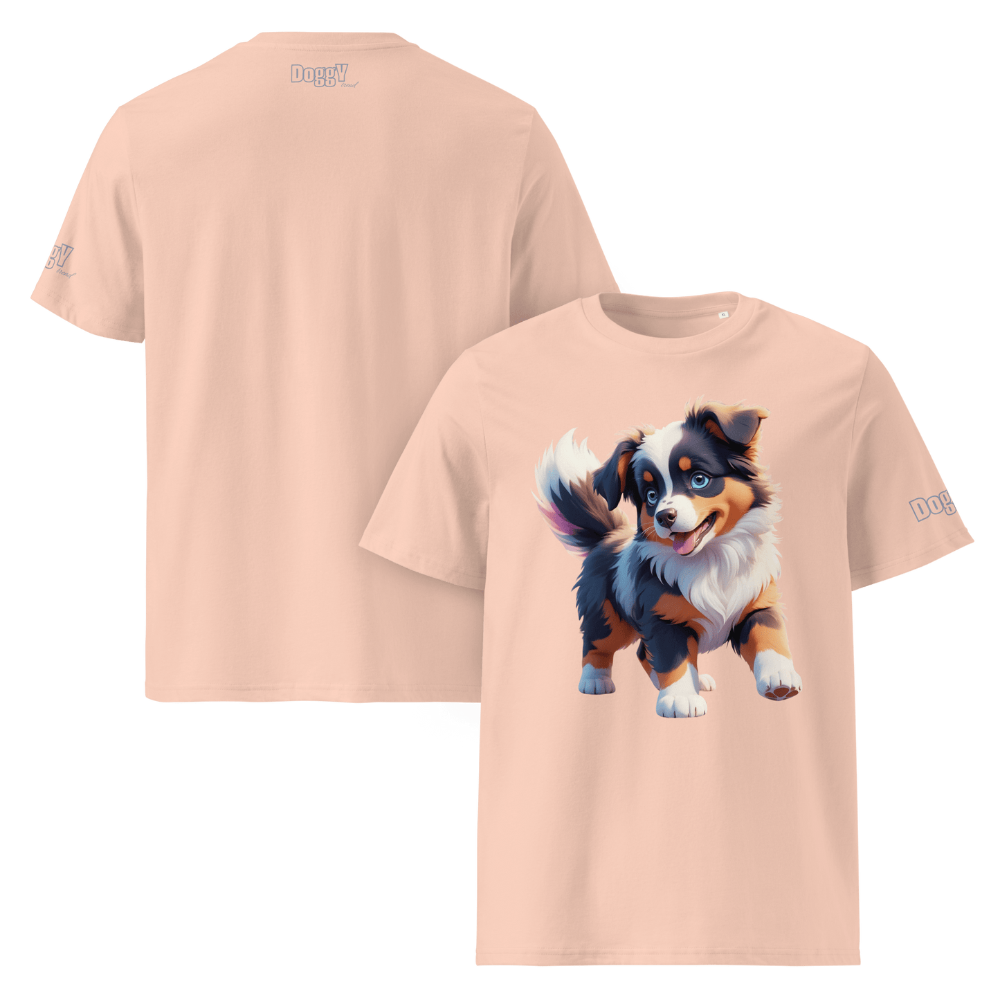 T-shirt unisexe en coton biologique - Collection Berger Australien - Doggy Trend