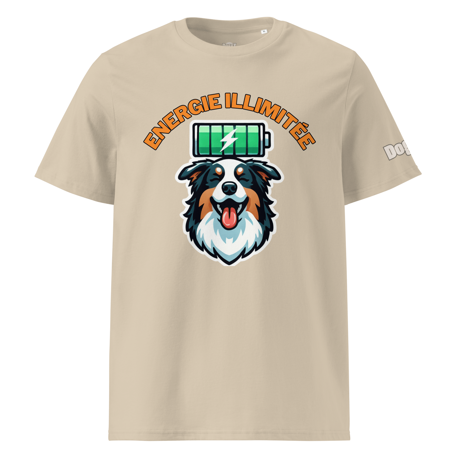T-shirt unisexe en coton biologique - Collection Berger Australien - Doggy Trend