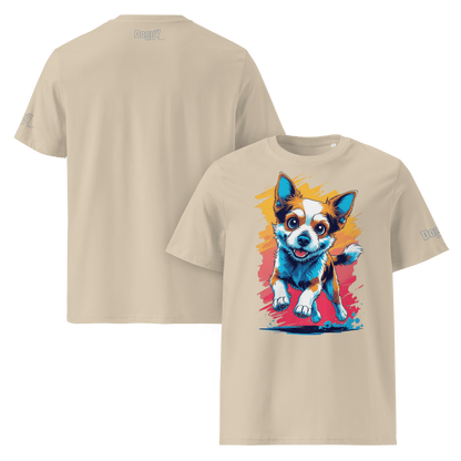 T-shirt unisexe en coton biologique - Collection Berger Australien - Doggy Trend