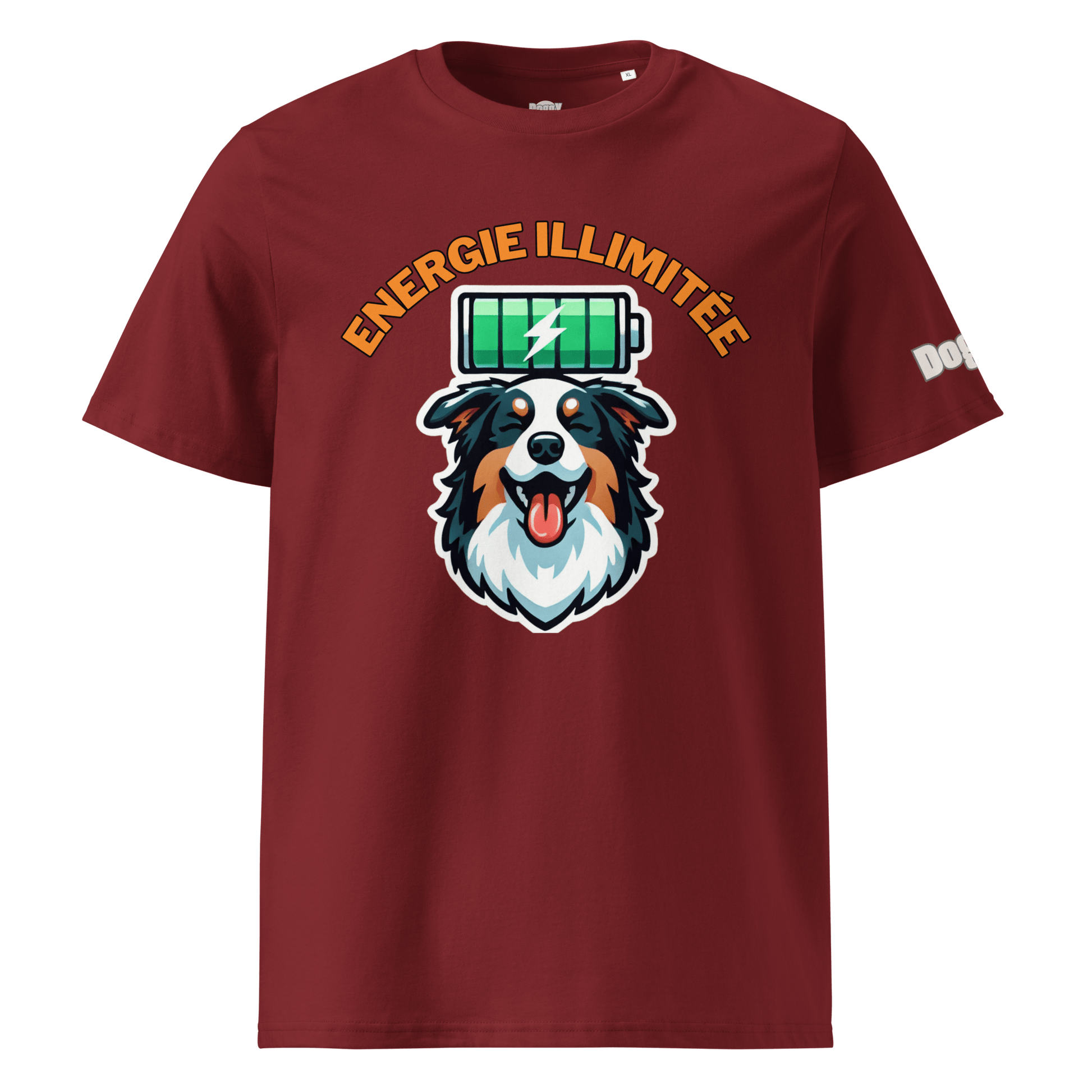 T-shirt unisexe en coton biologique - Collection Berger Australien - Doggy Trend
