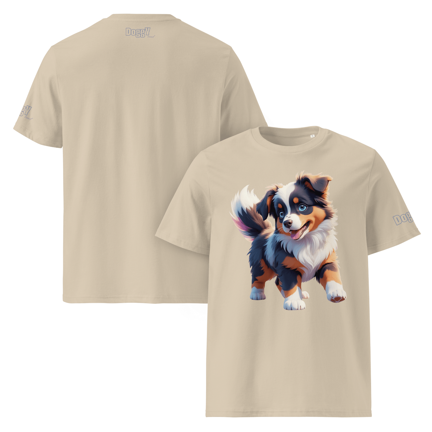 T-shirt unisexe en coton biologique - Collection Berger Australien - Doggy Trend