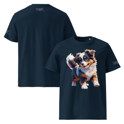 T-shirt unisexe en coton biologique - Collection Berger Australien - Doggy Trend