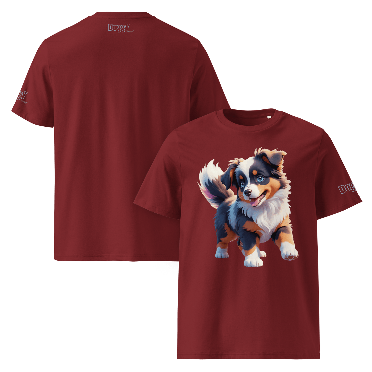 T-shirt unisexe en coton biologique - Collection Berger Australien - Doggy Trend
