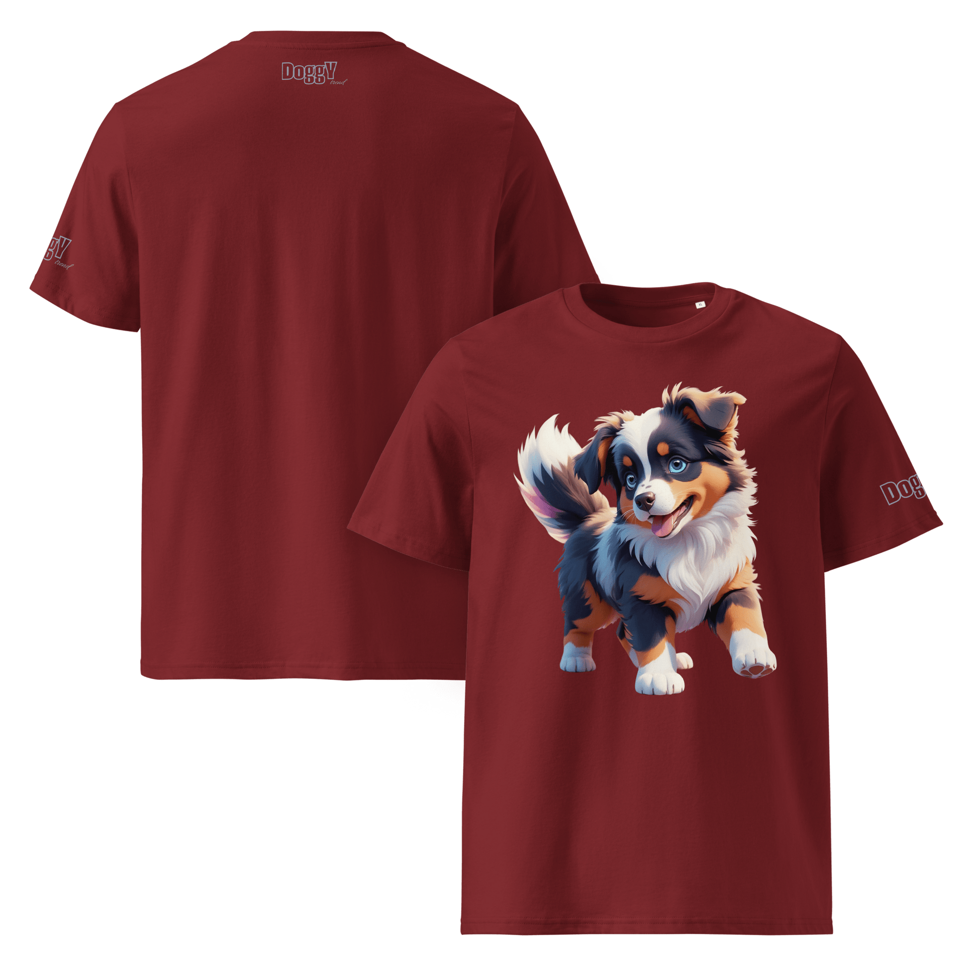 T-shirt unisexe en coton biologique - Collection Berger Australien - Doggy Trend