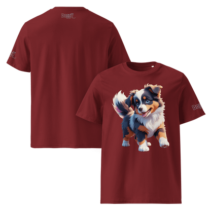 T-shirt unisexe en coton biologique - Collection Berger Australien - Doggy Trend