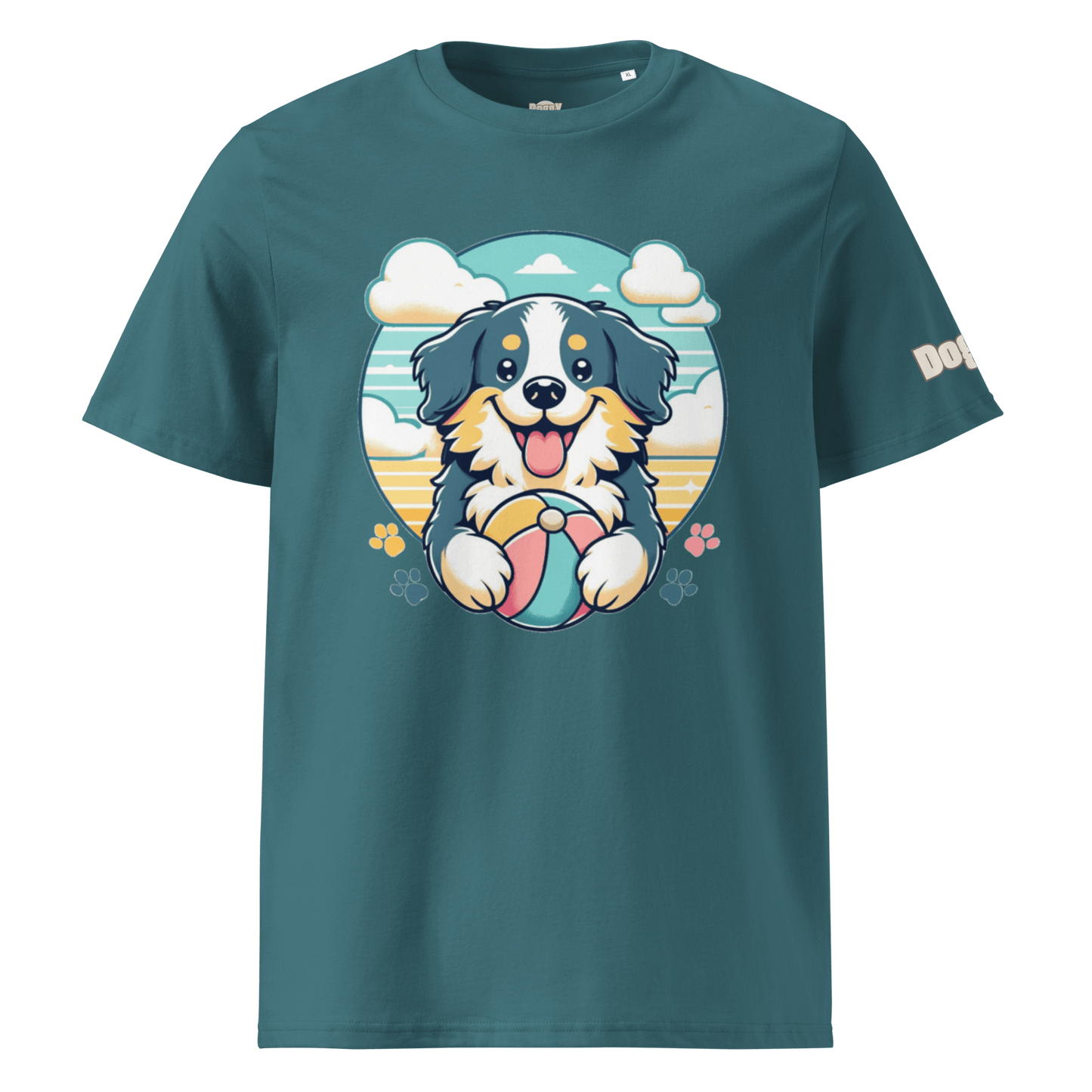 T-shirt unisexe en coton biologique - Collection Berger Australien - Doggy Trend