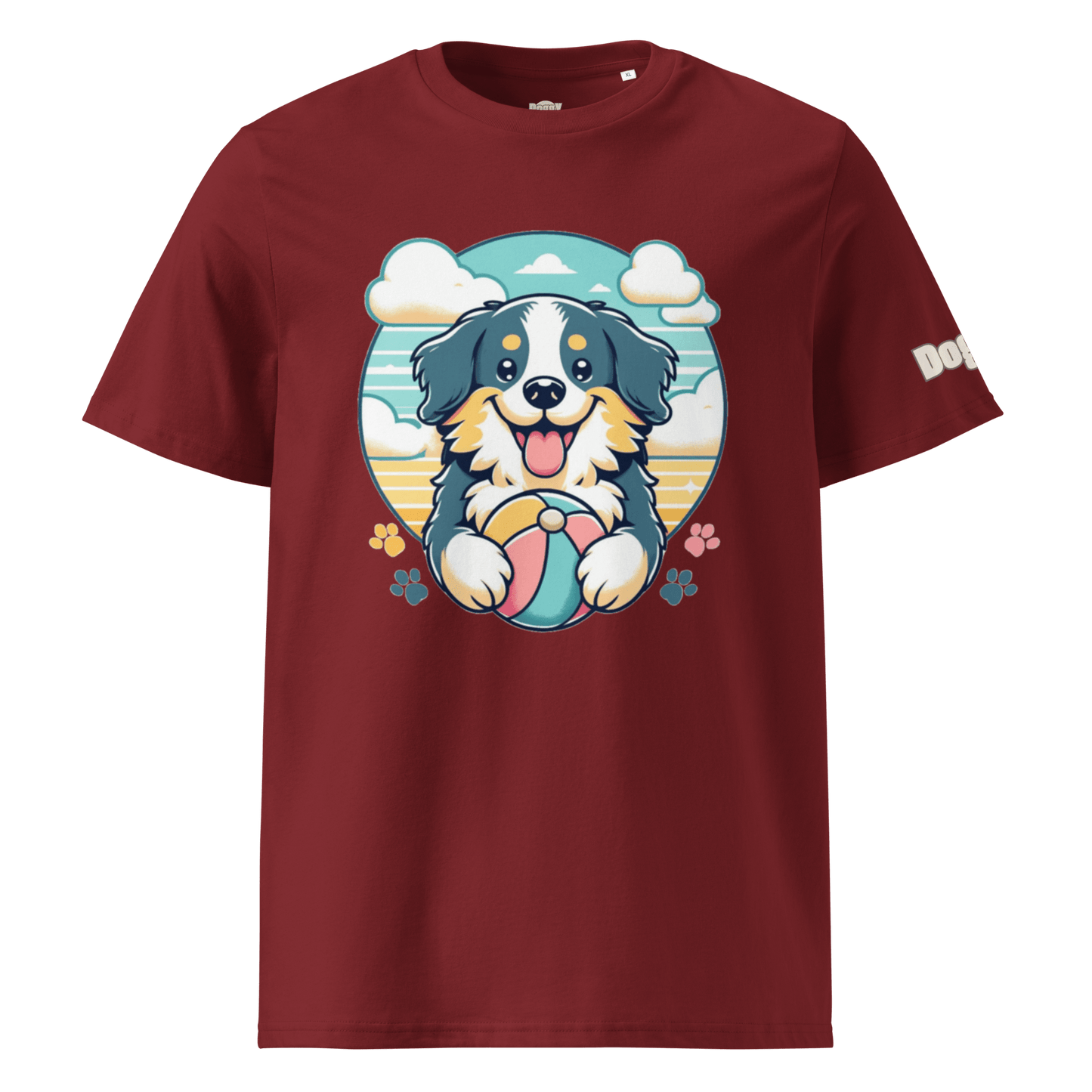 T-shirt unisexe en coton biologique - Collection Berger Australien - Doggy Trend