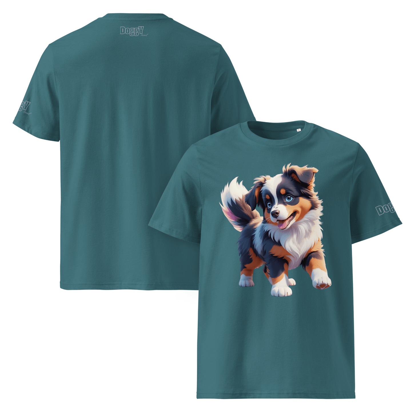 T-shirt unisexe en coton biologique - Collection Berger Australien - Doggy Trend