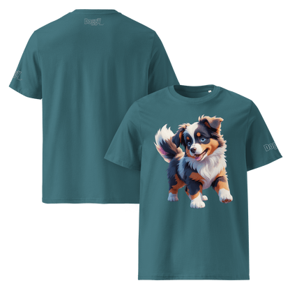 T-shirt unisexe en coton biologique - Collection Berger Australien - Doggy Trend