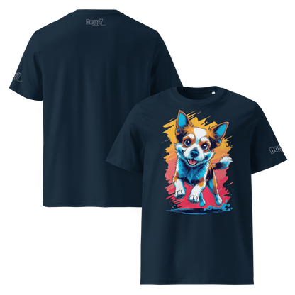 T-shirt unisexe en coton biologique - Collection Berger Australien - Doggy Trend