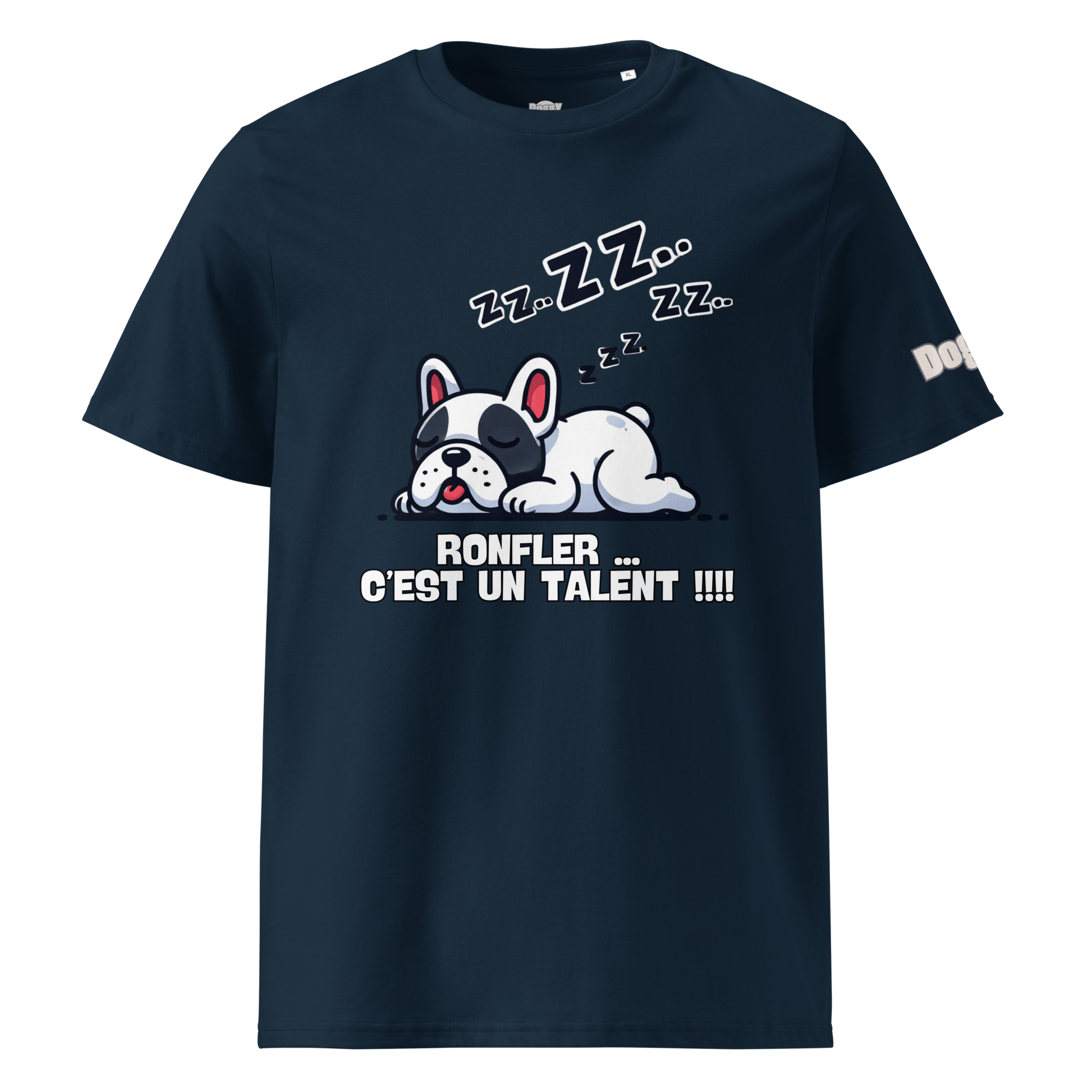 T-shirt unisexe en coton biologique - Collection Bouledogue Français - Doggy Trend