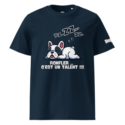 T-shirt unisexe en coton biologique - Collection Bouledogue Français - Doggy Trend
