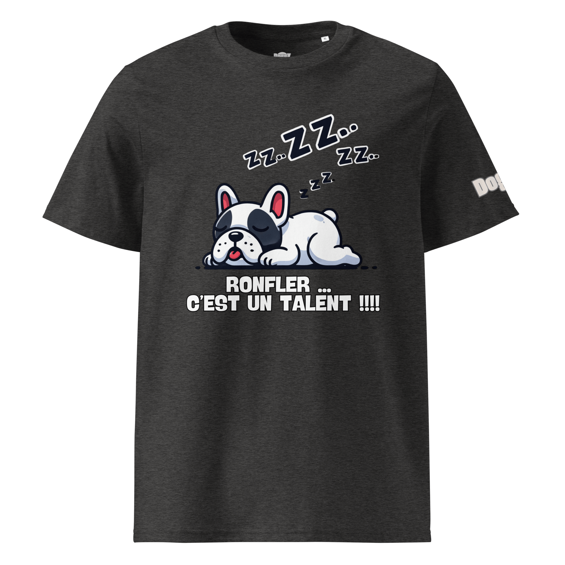T-shirt unisexe en coton biologique - Collection Bouledogue Français - Doggy Trend