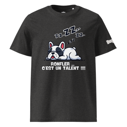 T-shirt unisexe en coton biologique - Collection Bouledogue Français - Doggy Trend