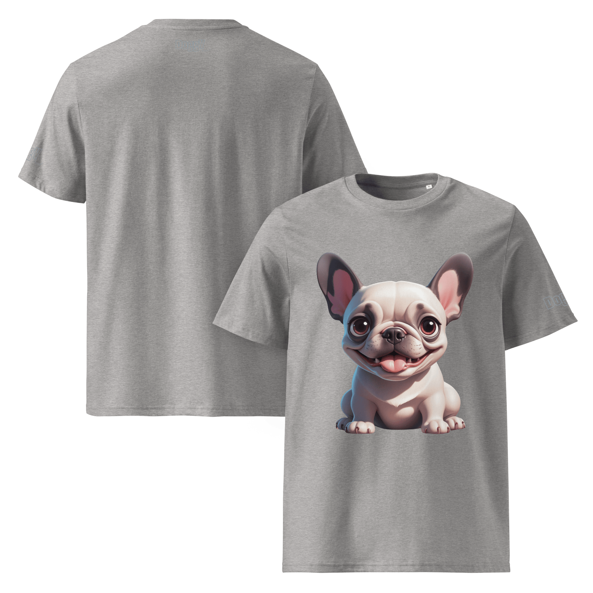 T-shirt unisexe en coton biologique - Collection Bouledogue Français - Doggy Trend