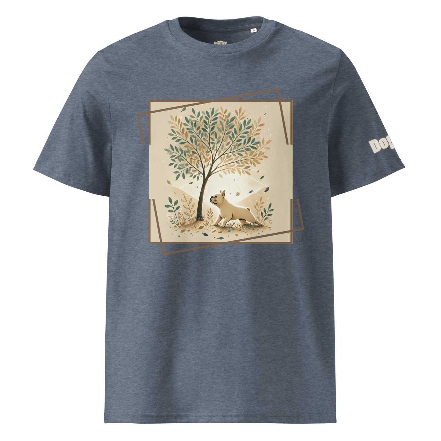 T-shirt unisexe en coton biologique - Collection Bouledogue Francais - Doggy Trend