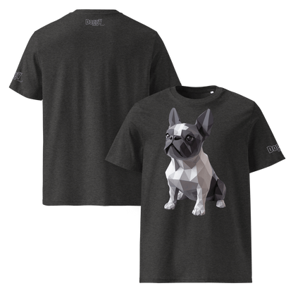 T-shirt unisexe en coton biologique - Collection Bouledogue Français - Doggy Trend