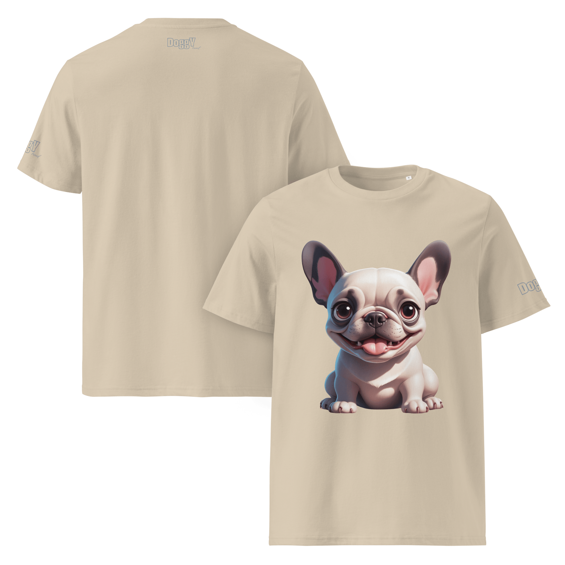 T-shirt unisexe en coton biologique - Collection Bouledogue Français - Doggy Trend