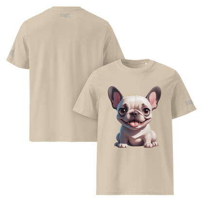 T-shirt unisexe en coton biologique - Collection Bouledogue Français - Doggy Trend