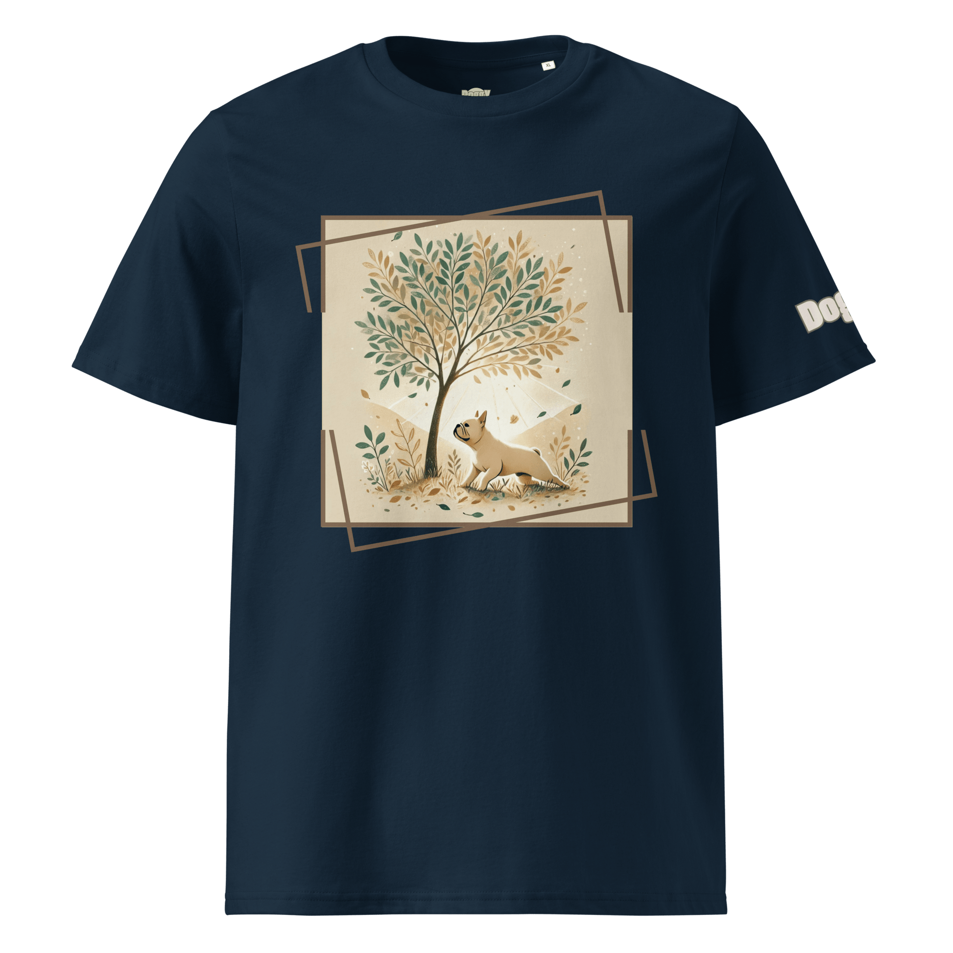 T-shirt unisexe en coton biologique - Collection Bouledogue Francais - Doggy Trend