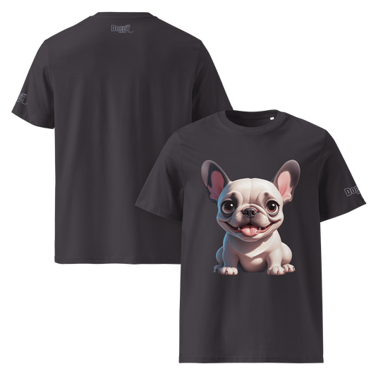 T-shirt unisexe en coton biologique - Collection Bouledogue Français - Doggy Trend