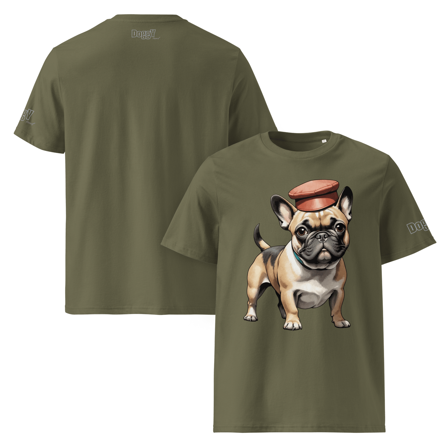 T-shirt unisexe en coton biologique - Collection Bouledogue Français - Doggy Trend