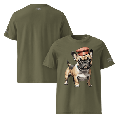 T-shirt unisexe en coton biologique - Collection Bouledogue Français - Doggy Trend