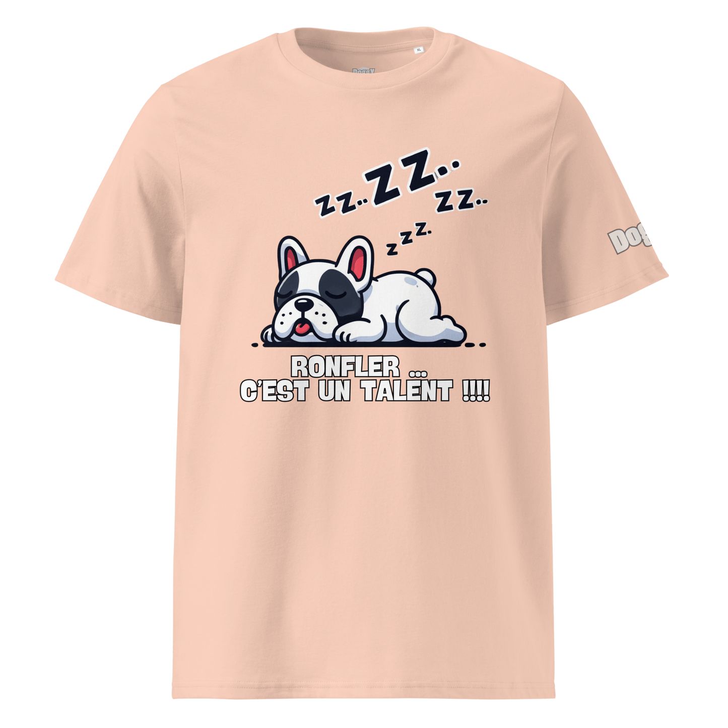 T-shirt unisexe en coton biologique - Collection Bouledogue Français - Doggy Trend