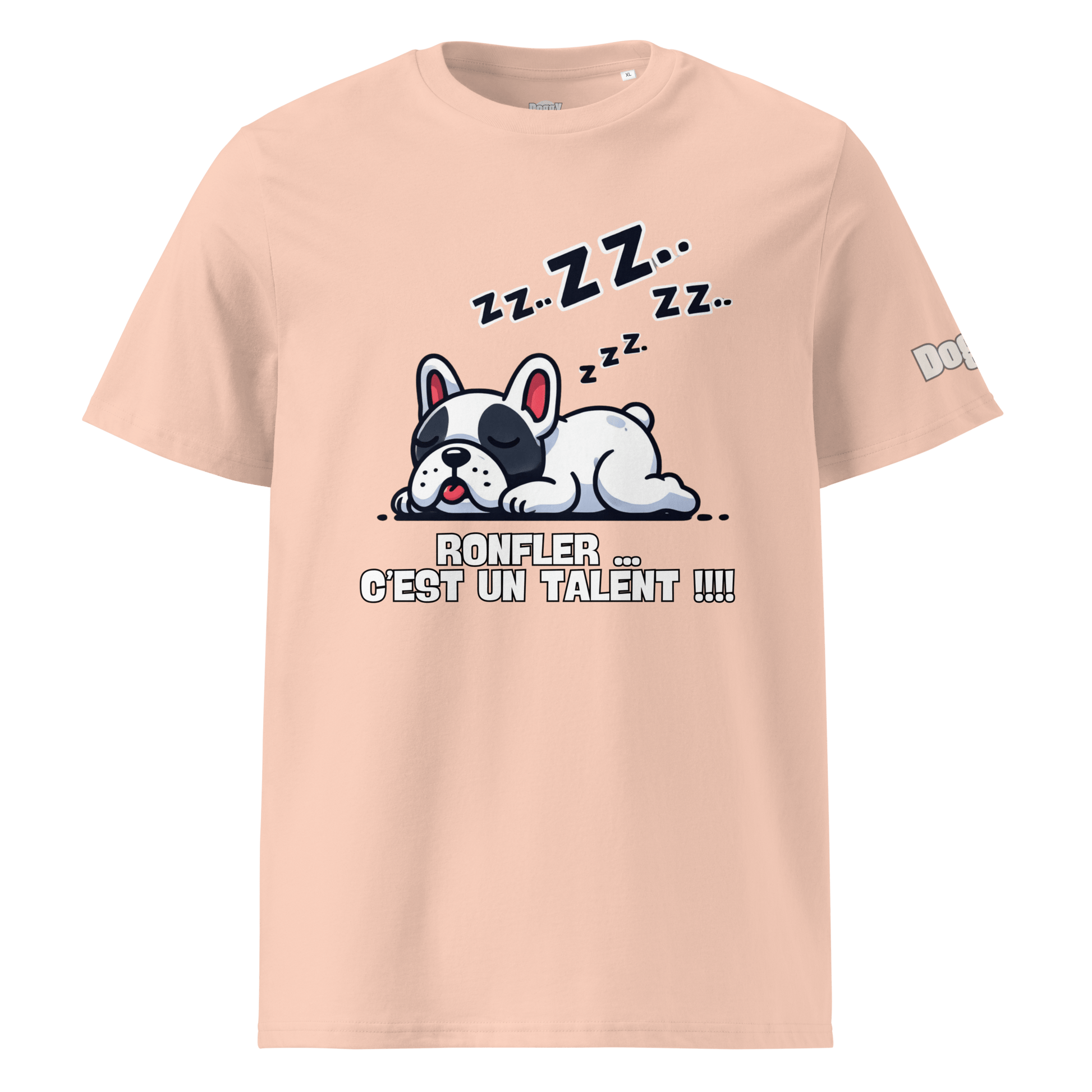 T-shirt unisexe en coton biologique - Collection Bouledogue Français - Doggy Trend