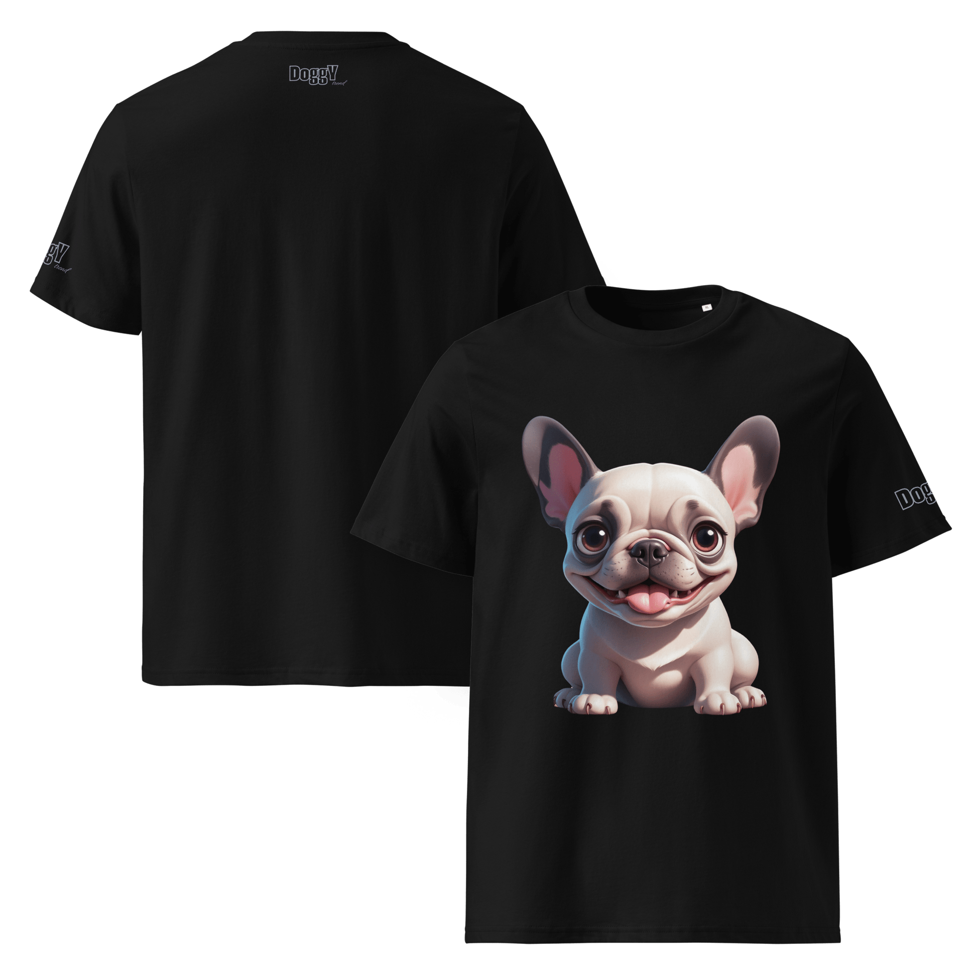 T-shirt unisexe en coton biologique - Collection Bouledogue Français - Doggy Trend