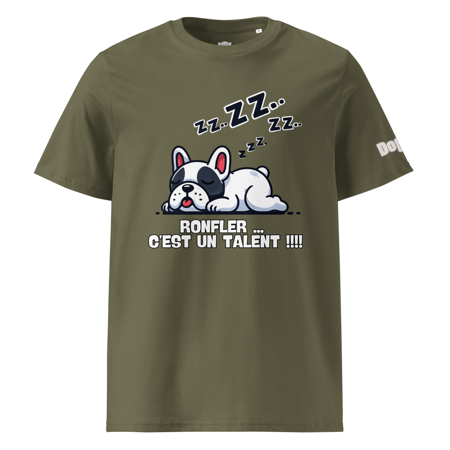 T-shirt unisexe en coton biologique - Collection Bouledogue Français - Doggy Trend