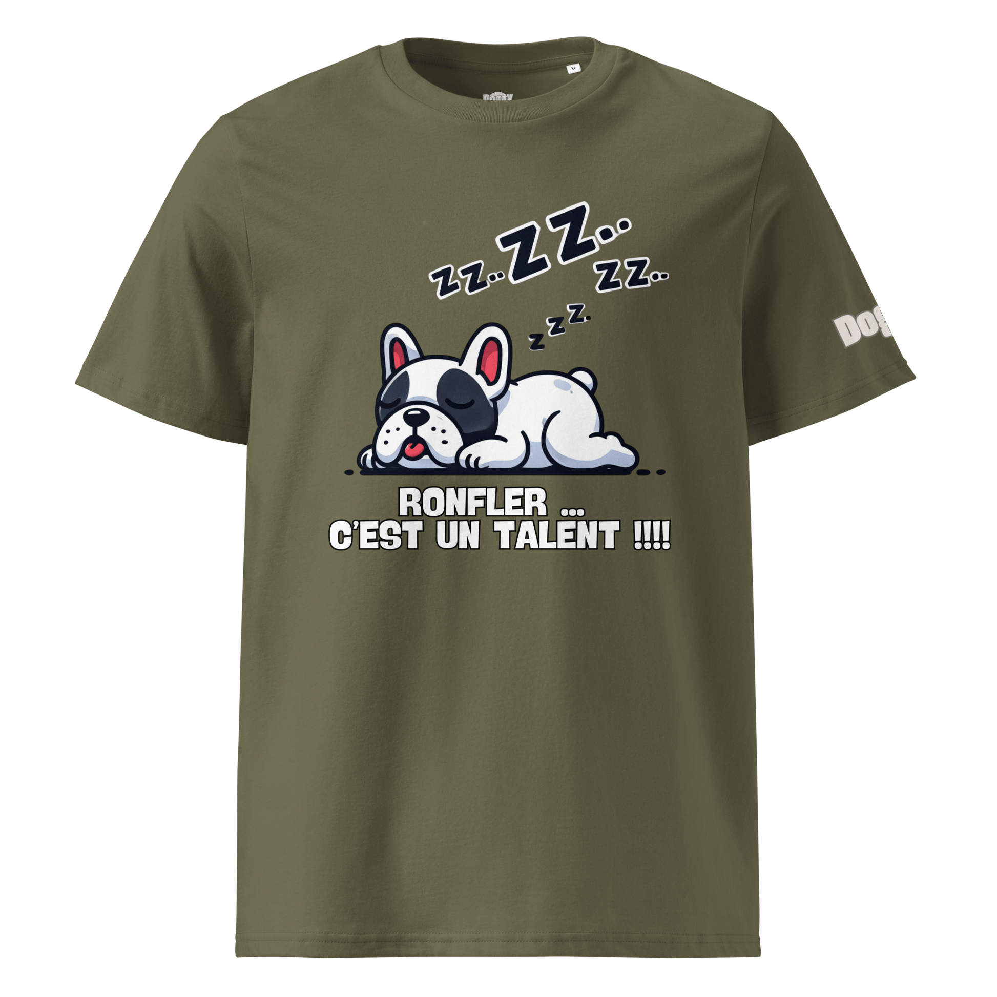 T-shirt unisexe en coton biologique - Collection Bouledogue Français - Doggy Trend