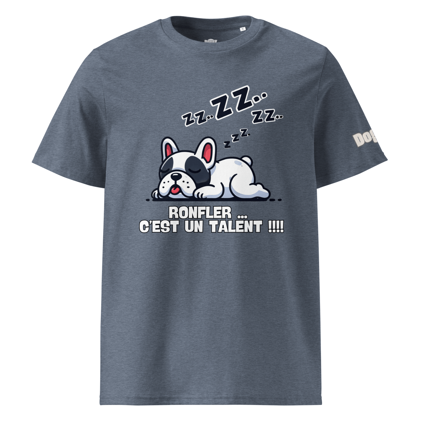 T-shirt unisexe en coton biologique - Collection Bouledogue Français - Doggy Trend