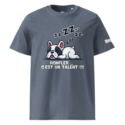 T-shirt unisexe en coton biologique - Collection Bouledogue Français - Doggy Trend