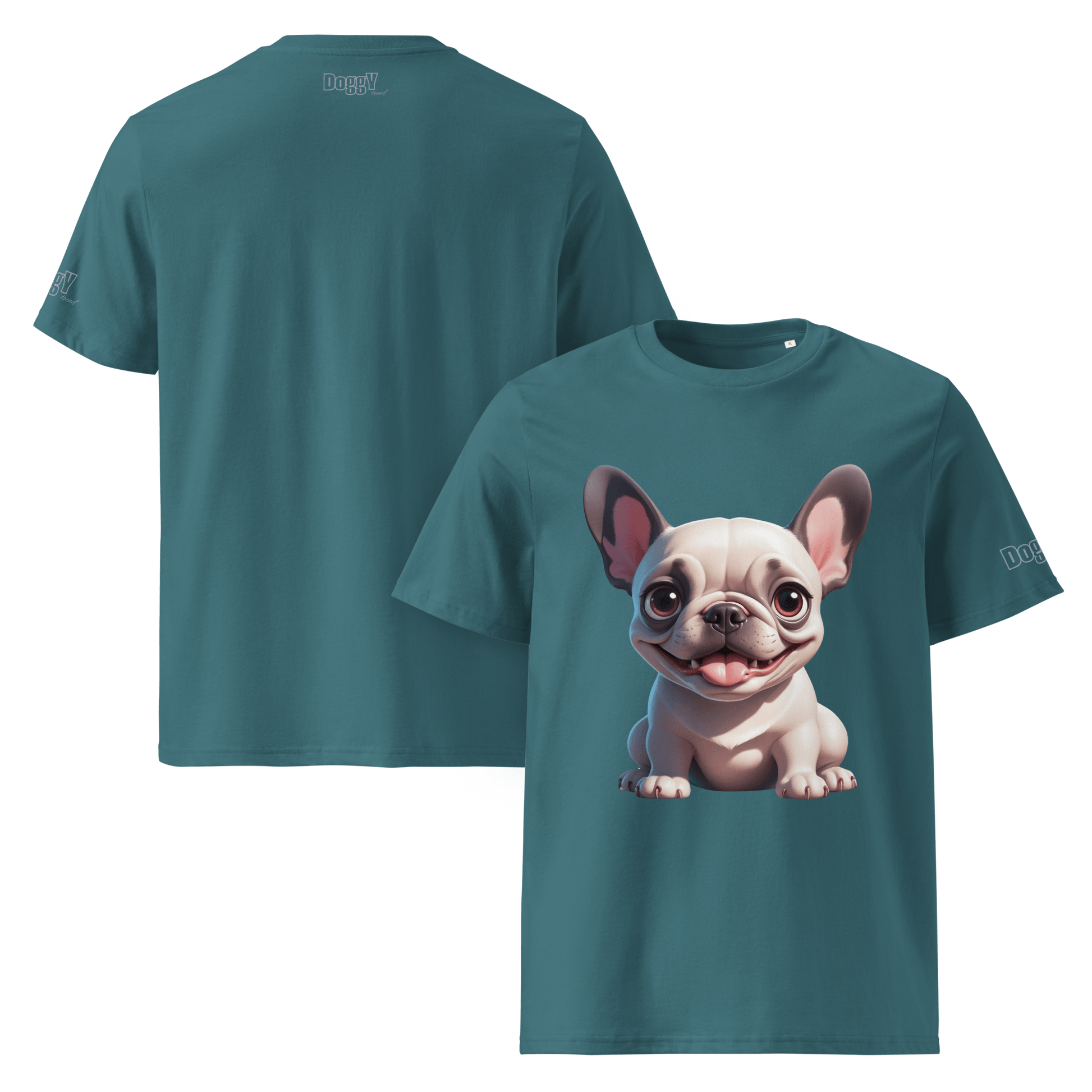 T-shirt unisexe en coton biologique - Collection Bouledogue Français - Doggy Trend