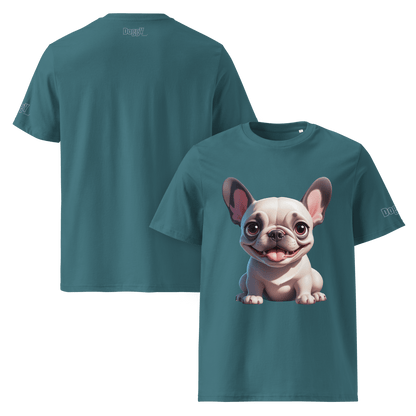 T-shirt unisexe en coton biologique - Collection Bouledogue Français - Doggy Trend