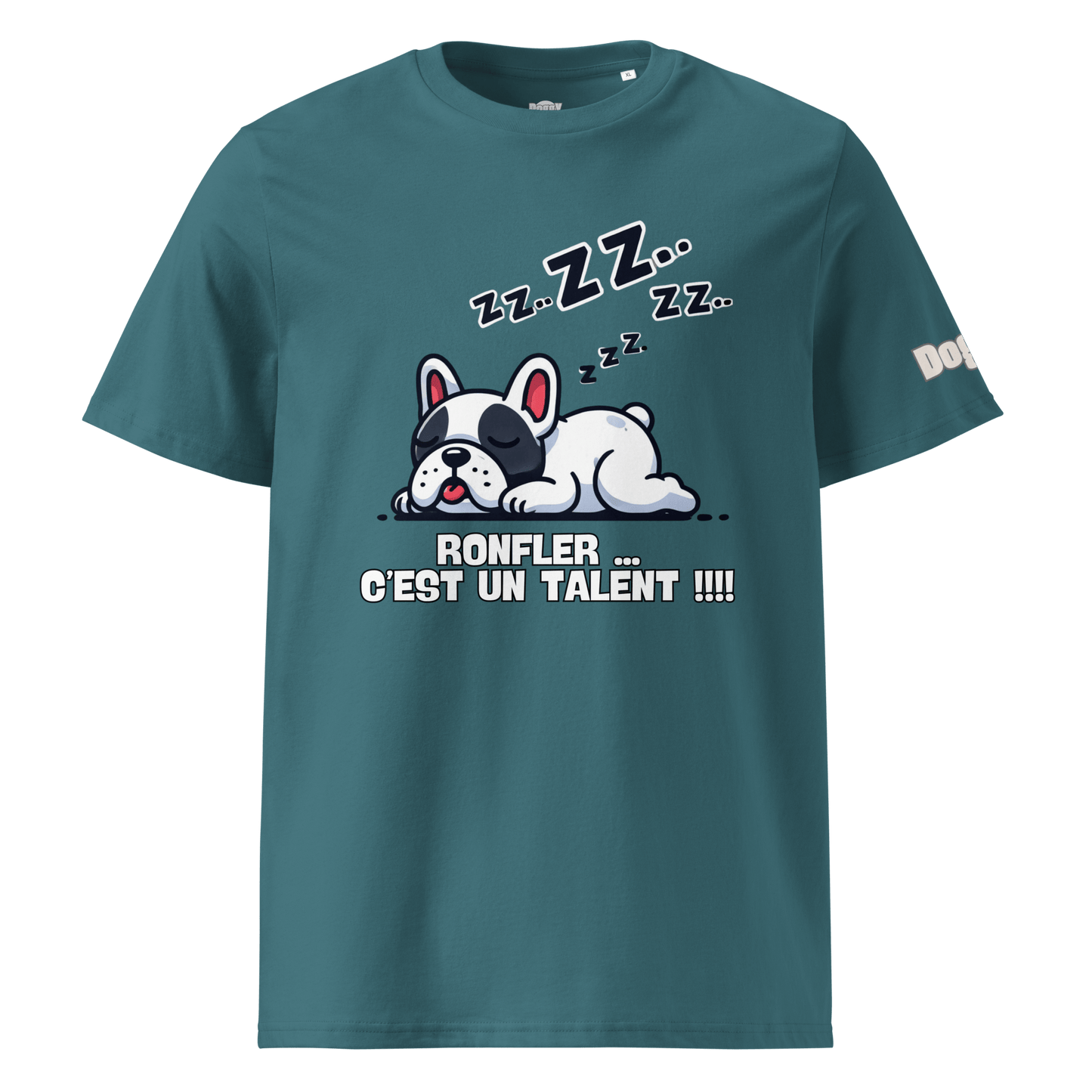 T-shirt unisexe en coton biologique - Collection Bouledogue Français - Doggy Trend