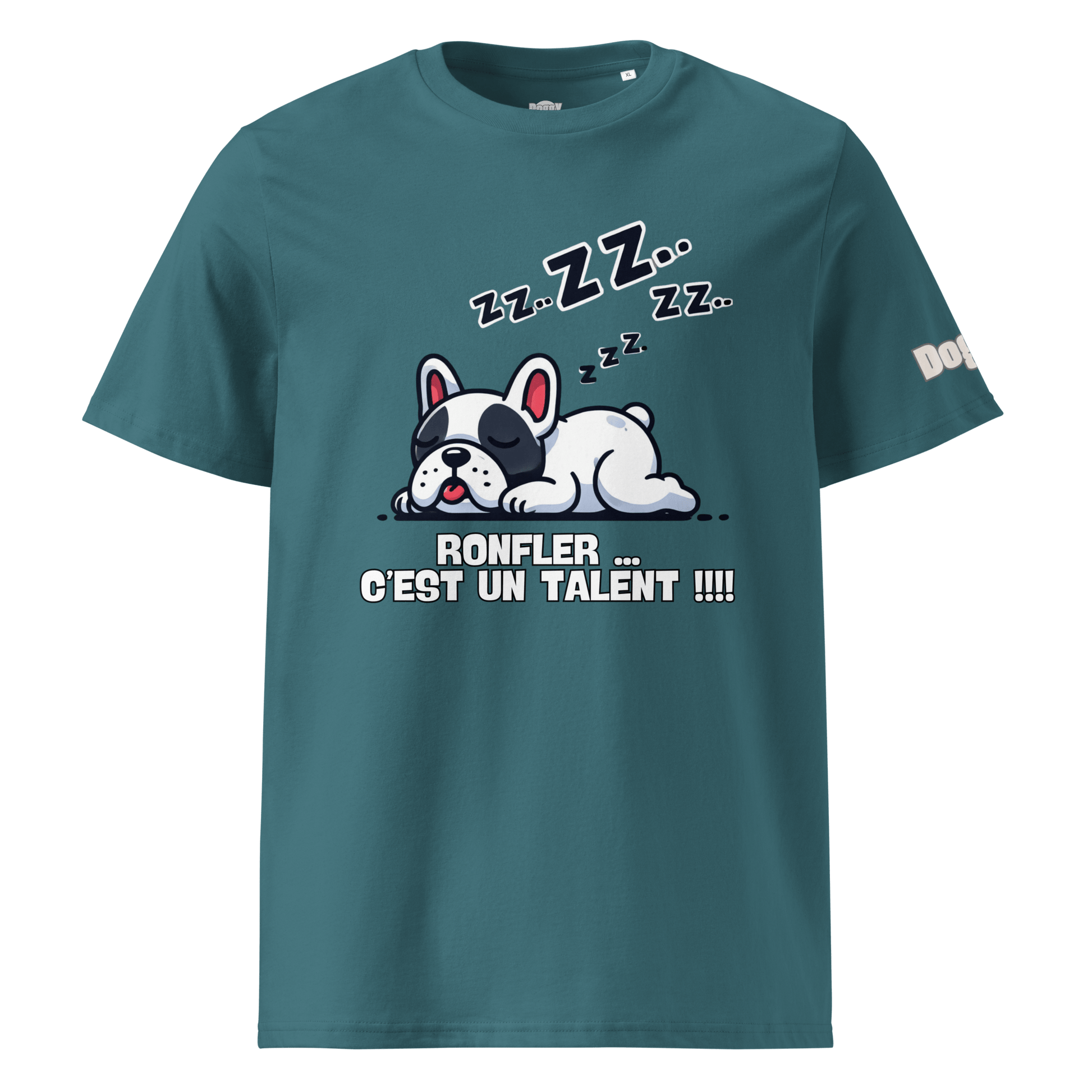 T-shirt unisexe en coton biologique - Collection Bouledogue Français - Doggy Trend