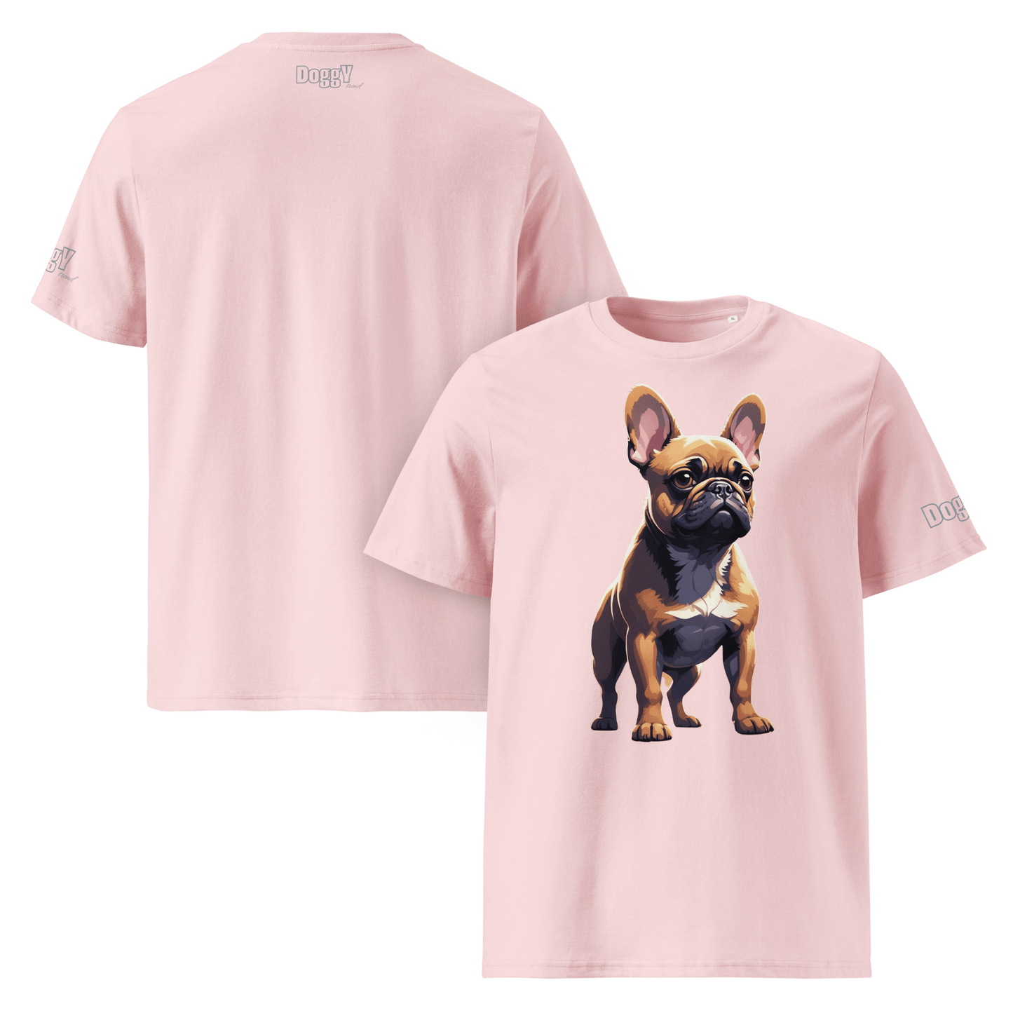 T-shirt unisexe en coton biologique - Collection Bouledogue Français - Doggy Trend