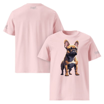 T-shirt unisexe en coton biologique - Collection Bouledogue Français - Doggy Trend