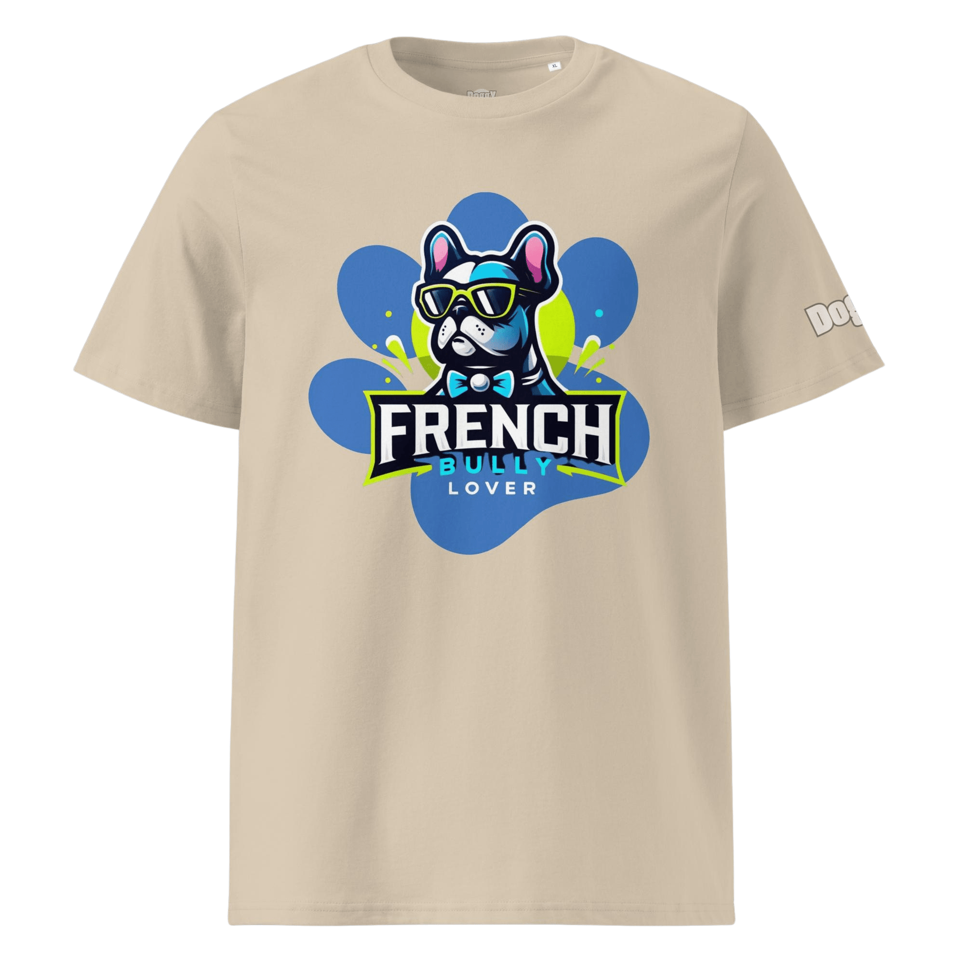 T-shirt unisexe en coton biologique - Collection Bouledogue Francais - Doggy Trend