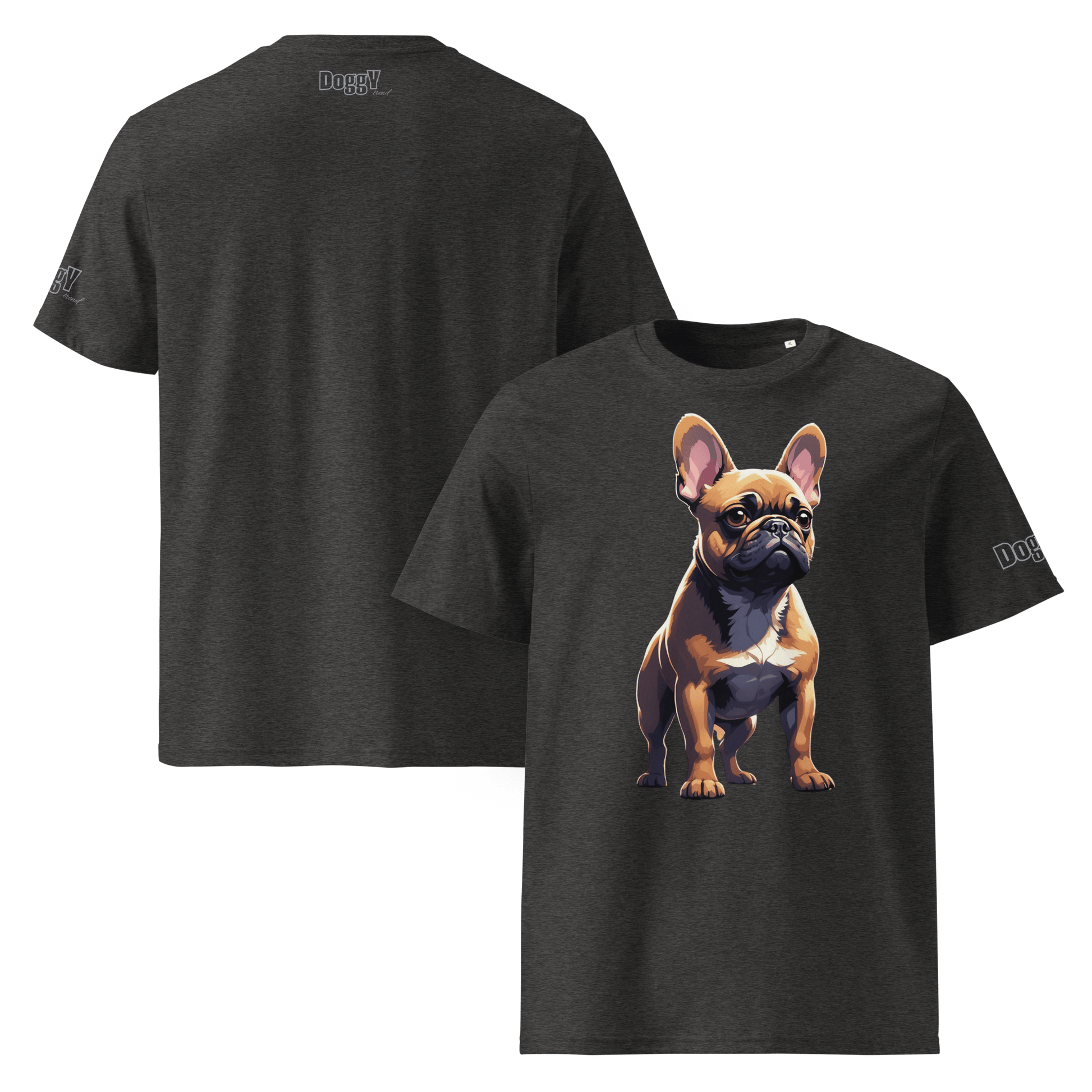 T-shirt unisexe en coton biologique - Collection Bouledogue Français - Doggy Trend